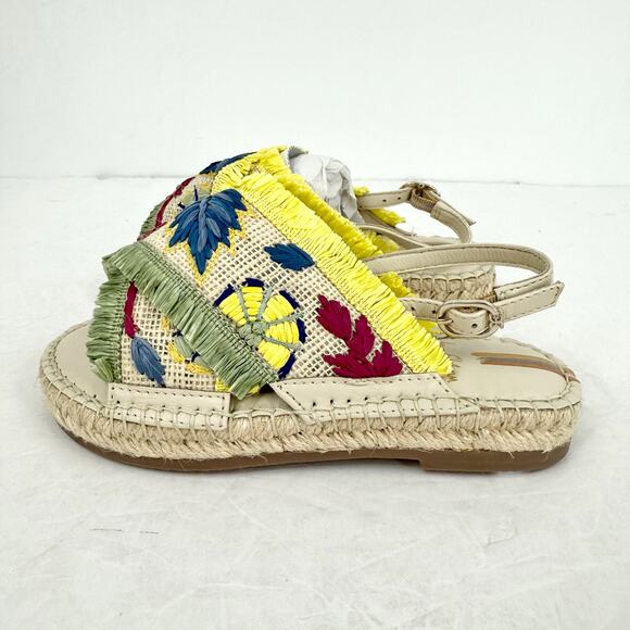 Sam Edelman Kids Kayden Slingback Sandal US 13 M Beige Multicolor Leather NIB - Picture 8 of 12